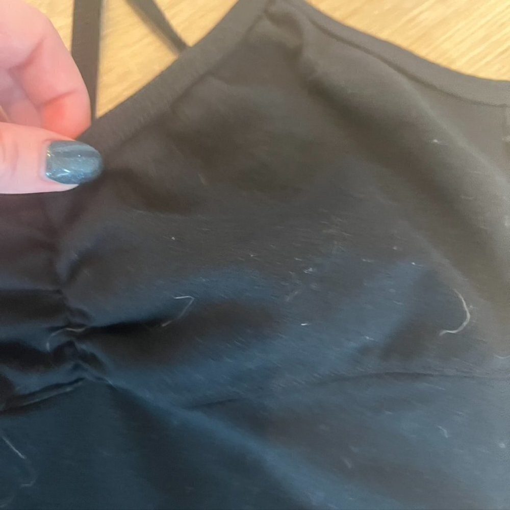 Prana mini dress black stretchy tank top built in bra XS - Picture 6 of 9